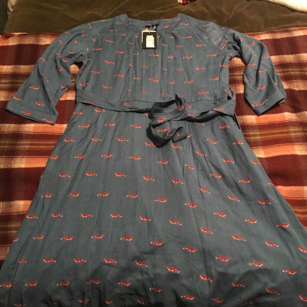 Fox print dress